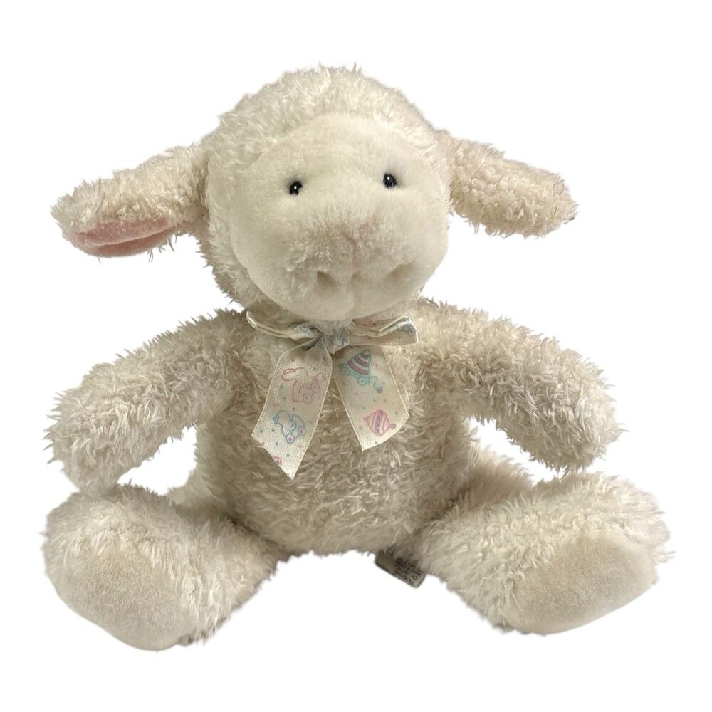 Soft Dreams Wind Up Musical Lamb Plush Stuffed Animal Toy Lovey Rock A Bye Baby